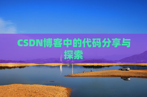 CSDN博客中的代码分享与探索